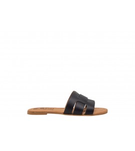 BON BON CIABATTINA BAMBINA 1011 PELLE NERO