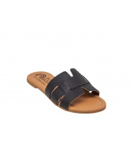 BON BON CIABATTINA BAMBINA 1011 PELLE NERO
