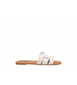 BON BON CIABATTINA BAMBINA 1011 PELLE OFF WHITE