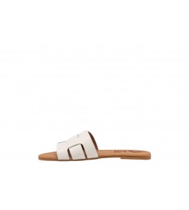 BON BON CIABATTINA BAMBINA 1011 PELLE OFF WHITE