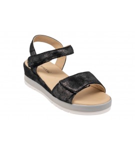 TOMASI sandalo 20191 VELCRO NAPPA NERO