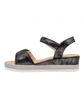 TOMASI sandalo 20191 VELCRO NAPPA NERO