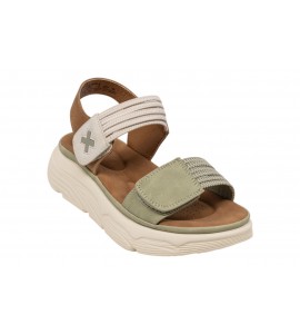 XTI donna sandalo 143986 S.C. kaki
