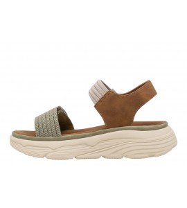 XTI donna sandalo 143986 S.C. kaki