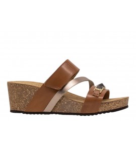 GRUNLAND donna ciabatta ERSI CB1846-70 cuoio