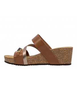 GRUNLAND donna ciabatta ERSI CB1846-70 cuoio