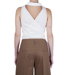 JUCCA J4312292/27/001 TOP INCROCIATO BIANCO