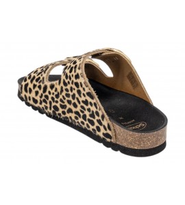 SCHOLL F30067 1850 PRINTED LEATHER LEOPARD