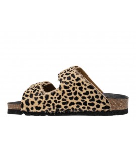 SCHOLL F30067 1850 PRINTED LEATHER LEOPARD