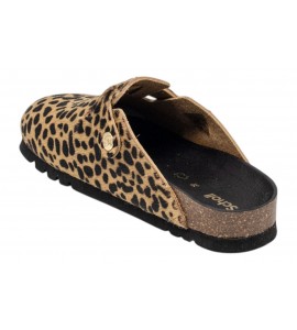 SCHOLL F32180 1850 FAE PONY LEATHER LEOPARD