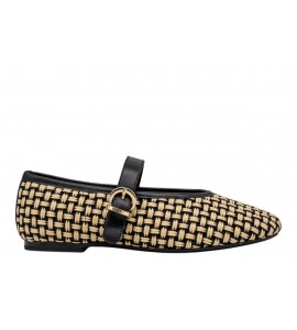 FRAU BALLERINA 69R3 BASKET PAGLIA NERO