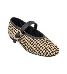 FRAU BALLERINA 69R3 BASKET PAGLIA NERO