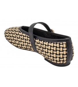 FRAU BALLERINA 69R3 BASKET PAGLIA NERO