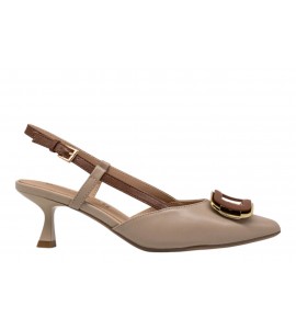 DONNA SERENA SLINGBACK 436073dp BEIGE/CUOIO