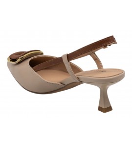 DONNA SERENA SLINGBACK 436073dp BEIGE/CUOIO