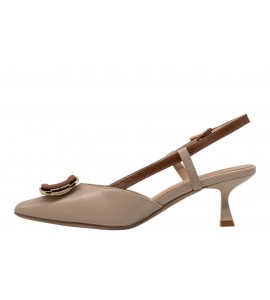 DONNA SERENA SLINGBACK 436073dp BEIGE/CUOIO