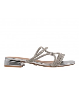 KHARISMA Ciabattina flat 2313.26 STRASS ARGENTO