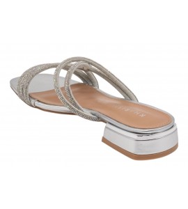 KHARISMA Ciabattina flat 2313.26 STRASS ARGENTO