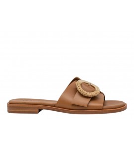 FRAU donna ciabattina 85M7 OYSTER LONDON cuoio