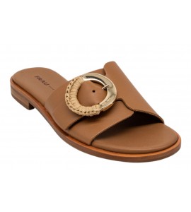 FRAU donna ciabattina 85M7 OYSTER LONDON cuoio