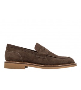 FRAU UOMO MOCASSINO 35B7 SUEDE T.MORO