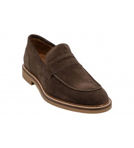 FRAU UOMO MOCASSINO 35B7 SUEDE T.MORO