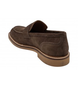 FRAU UOMO MOCASSINO 35B7 SUEDE T.MORO