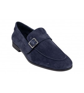 FRAU UOMO MOCASSINO 34B7 DAINO BLU