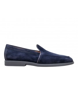 SANTONI MOCASSINO MGAR18829OOTSEAAU60 MALIBU BLUE