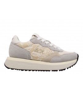 SUN68 donna Z36211/31 BIG ALLY FLOWER MESH BIA/PANNA