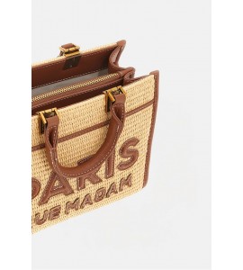 RUE MADAM PARIS 1534 ICONIQUE MINI STRAW BROWN