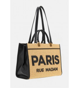 RUE MADAM PARIS 1533 ICONIQUE STRAW BLACK