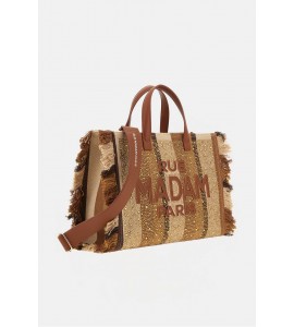 RUE MADAM PARIS 1528 CASABLANCA TOTE BROWN