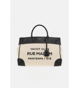 RUE MADAM PARIS 1556 RIVIERA TOTE CANVAS BLACK