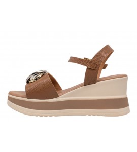 SPARWOMAN sandalo con zeppa 5984 DOYA ROBLE