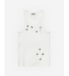 JIJIL JPE26CN017.0CS0090/0001 CANOTTA BIANCO