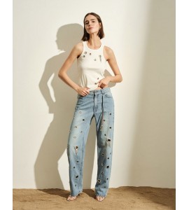 JIJIL JPE26PJ037.0XXXXXX/0437 PANTALONE DENIM