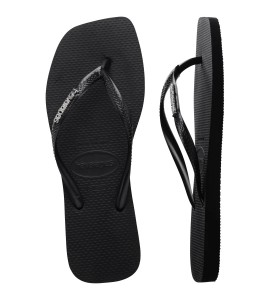 HAVAIANAS 4148257/2976 SL SQ LEG MET BLK/SIL