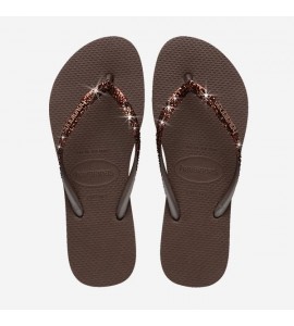 HAVAIANAS 4146975/0727 SLIM GLITTER DARK BRO