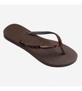 HAVAIANAS 4146975/0727 SLIM GLITTER DARK BRO