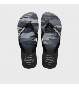 HAVAIANAS 4141398/4058 TOP CAMU FC BLACK/WHT