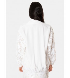 JIJIL JPE26GI144.0RT0033/0001 GIACCA paillettes BIANCO