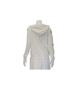 JIJIL JPE26PF009.0FE0057/0001 FELPA OVER WHITE