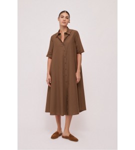 OTTOD'AME DS5377/2236 DRESS CIOCCOLATA
