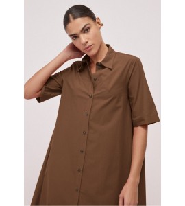 OTTOD'AME DS5377/2236 DRESS CIOCCOLATA
