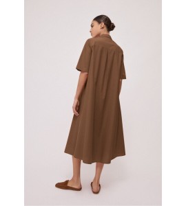 OTTOD'AME DS5377/2236 DRESS CIOCCOLATA