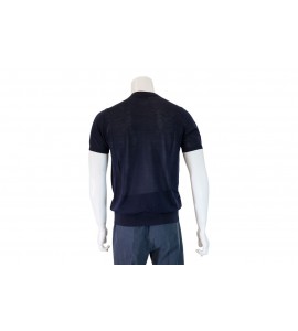 OUTFIT OUMC0009-LY0014 GIROCOLLO MC BLU NAVY