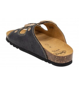 SCHOLL F306111004 NOELLE VINTAGE SUEDE BLACK