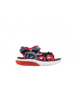 GEOX J SANDAL CIBERDRON J65MXB014CEC0735 NAVY/RED