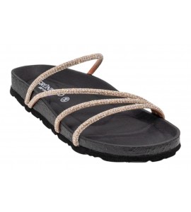 GRUNLAND donna ciabatta SARA CB0836-70 CHAMPAGNE-NERO